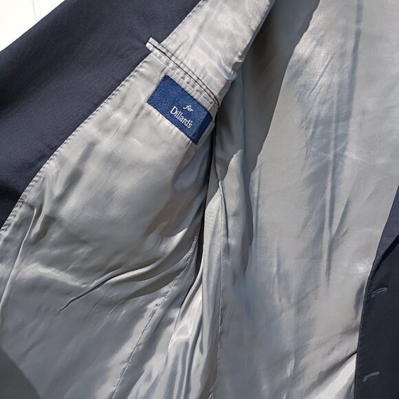 HART SCHAFFNER MARX Jacket Mens 50R Navy Blue Blazer Coat Bronze Buttons Vintage - Picture 8 of 16